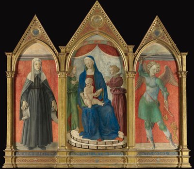 Trittico con Maestà, Santa Brigida e San Michele da Unbekannt Unbekannt